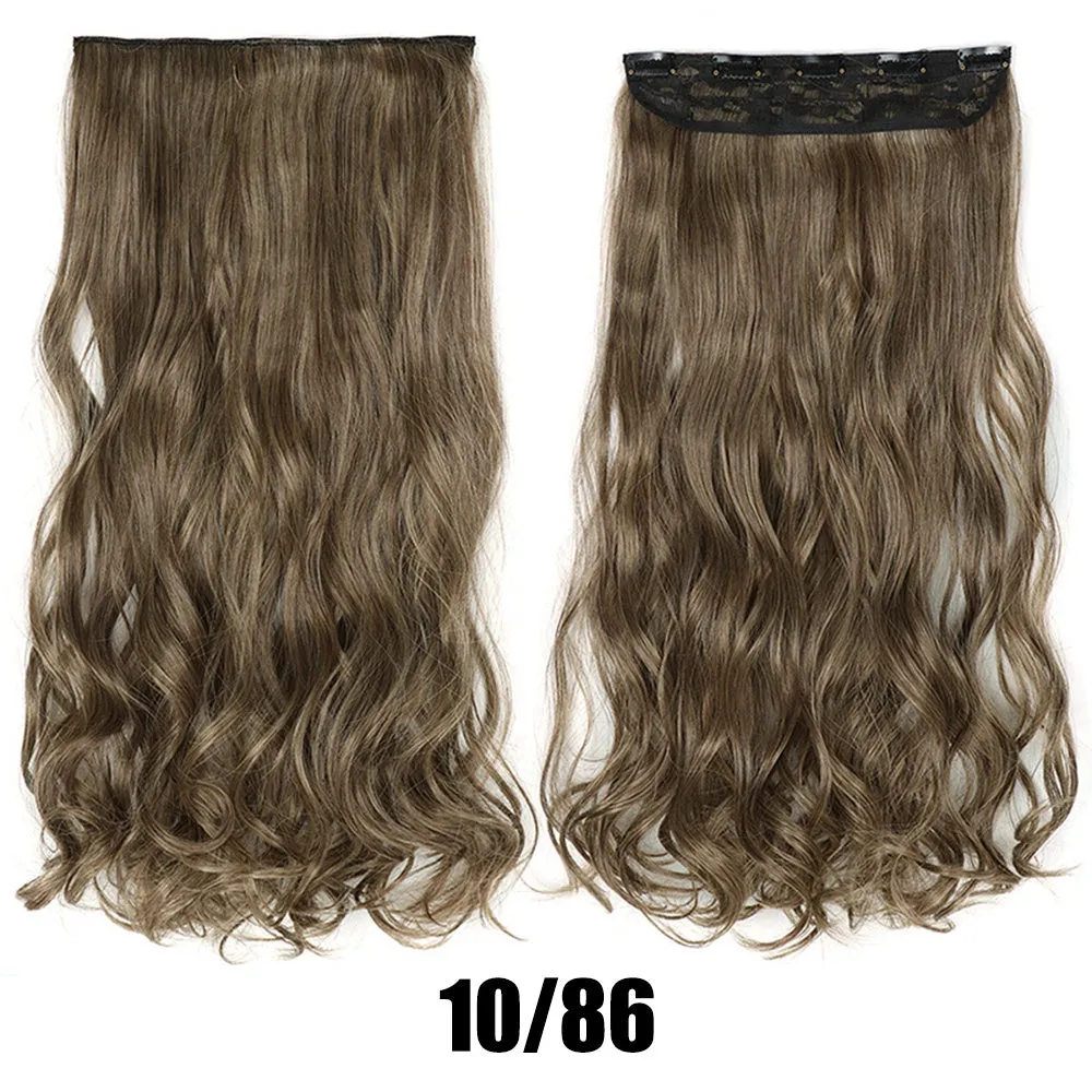 Women's big wavy long curly hair extensions, naturally fluffy with no trace, high temperature wire, picture colour
