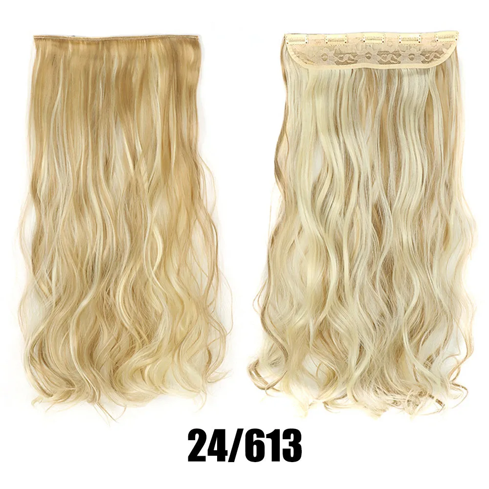 Women's big wavy long curly hair extensions, naturally fluffy with no trace, high temperature wire, picture colour