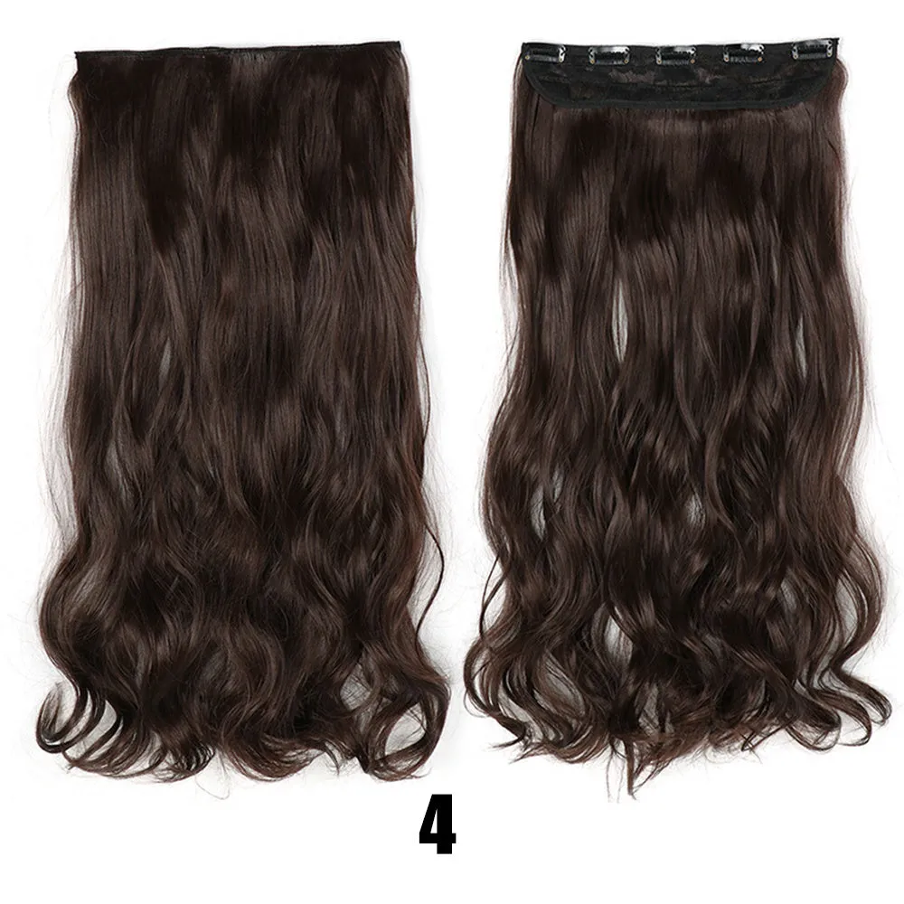 Women's big wavy long curly hair extensions, naturally fluffy with no trace, high temperature wire, picture colour