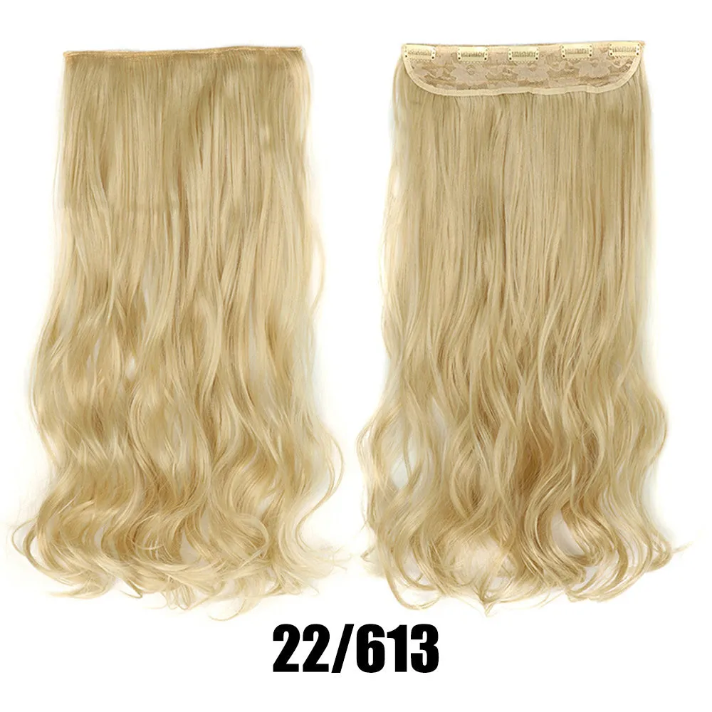 Women's big wavy long curly hair extensions, naturally fluffy with no trace, high temperature wire, picture colour