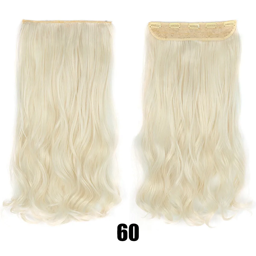 Women's big wavy long curly hair extensions, naturally fluffy with no trace, high temperature wire, picture colour