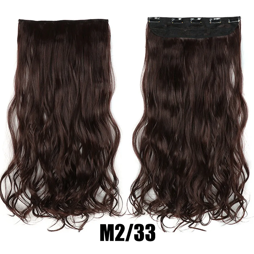 Women's big wavy long curly hair extensions, naturally fluffy with no trace, high temperature wire, picture colour