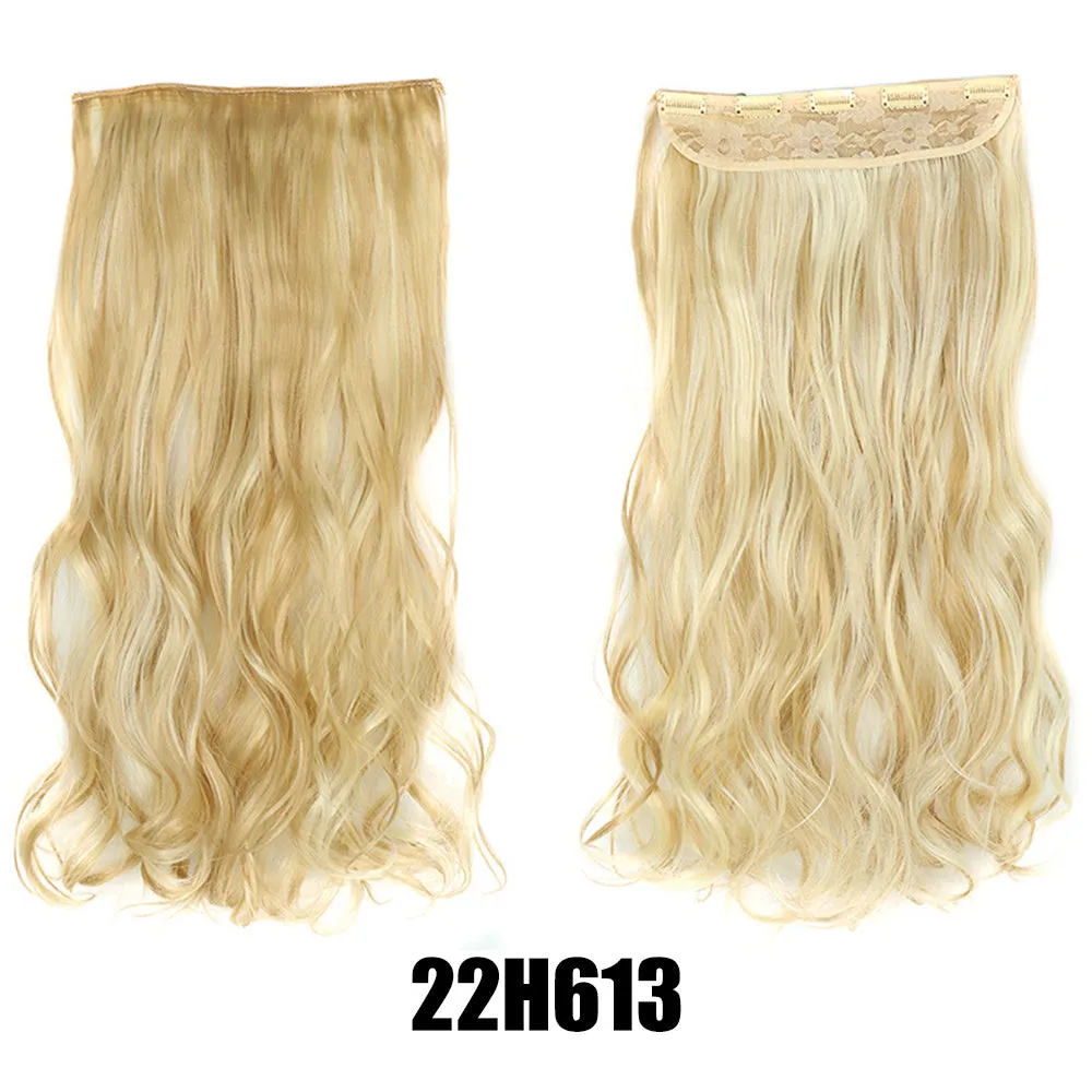 Women's big wavy long curly hair extensions, naturally fluffy with no trace, high temperature wire, picture colour