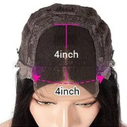 Real human hair lace front gradient wig in Ruili style showing natural hairline and length options