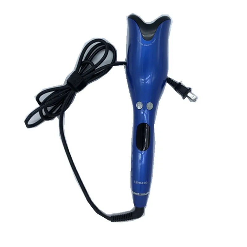 Rose Curler LCD display ceramic curling wand with adjustable temperature 80-210°C in black