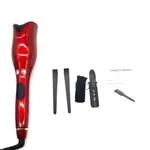 Rose Curler LCD display ceramic curling wand with adjustable temperature 80-210°C in black