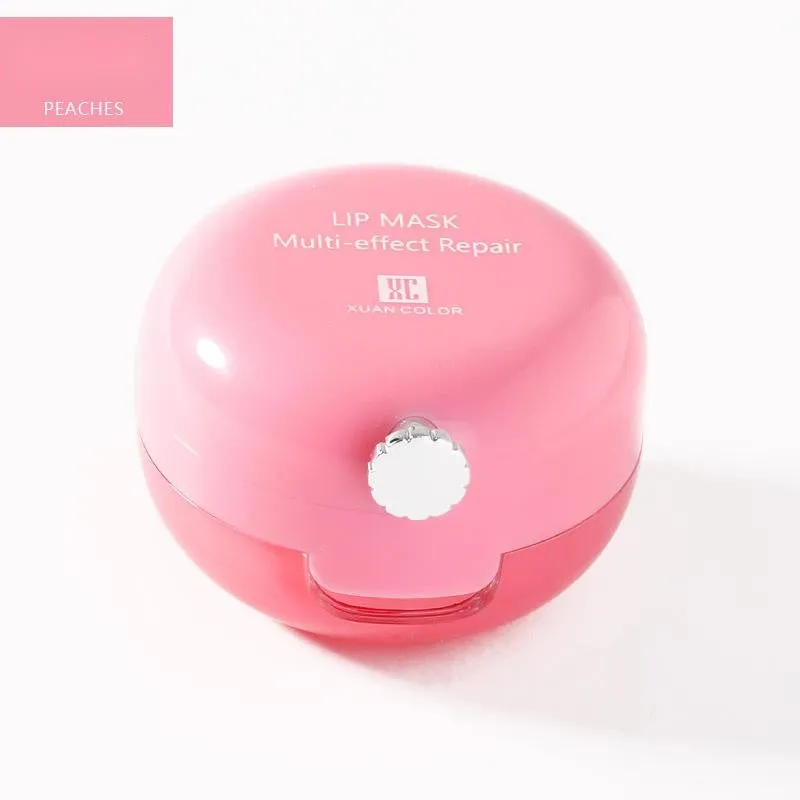 Lip sleeping mask in strawberry flavour with grape seed oil, 13g pot