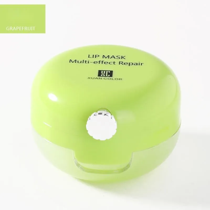 Lip sleeping mask in strawberry flavour with grape seed oil, 13g pot