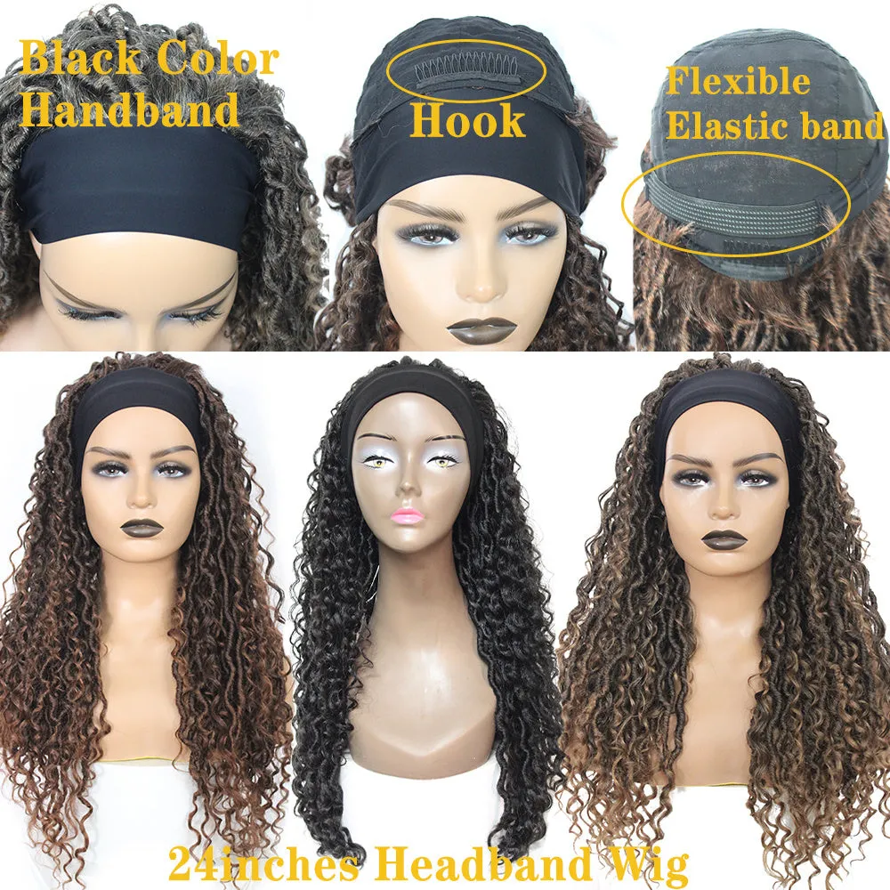Cross-border fashion wig in black, domestic silk hair, mechanism process, any skin tone and face shape