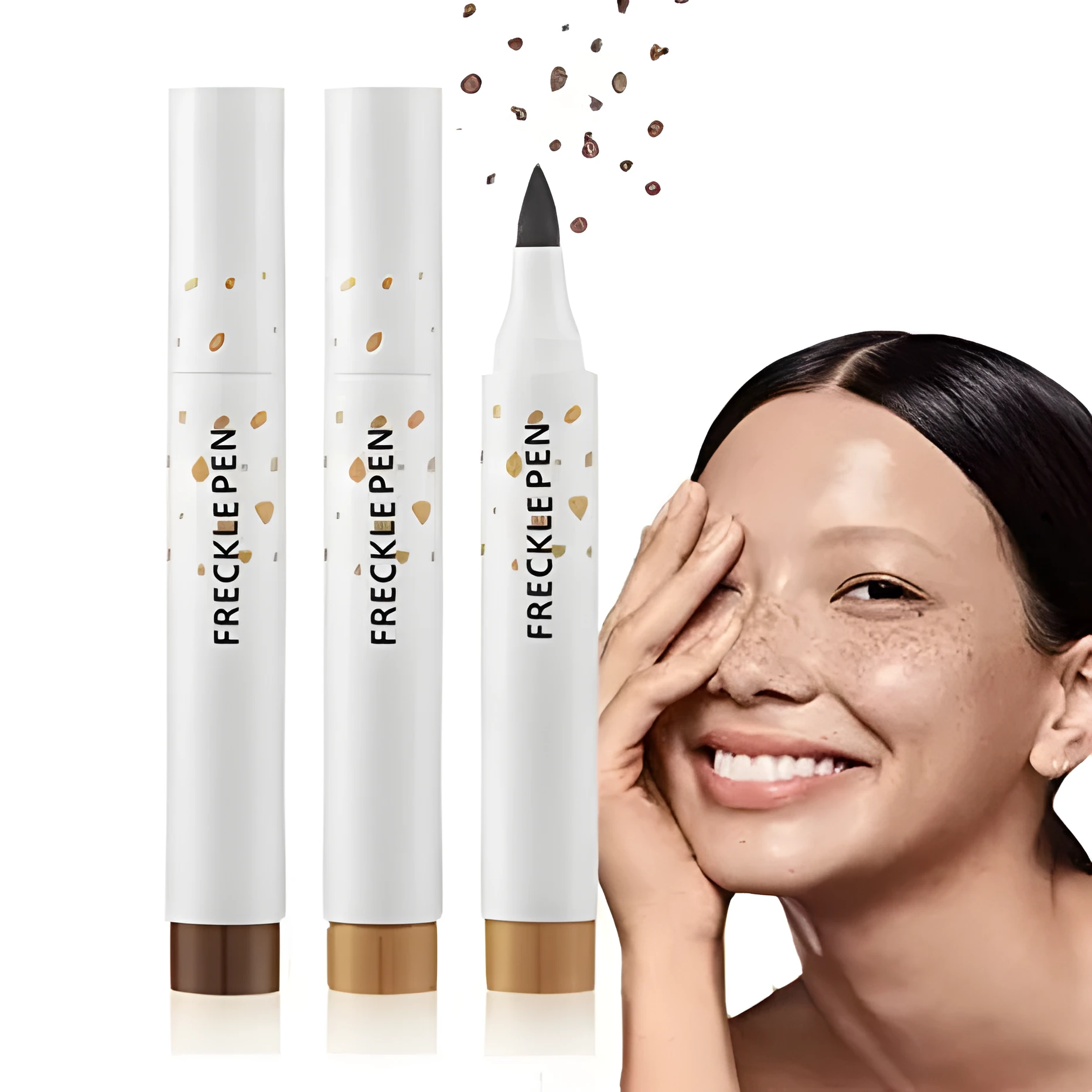 Natural Freckle Pen faux freckles makeup tool in brown for temporary face freckles