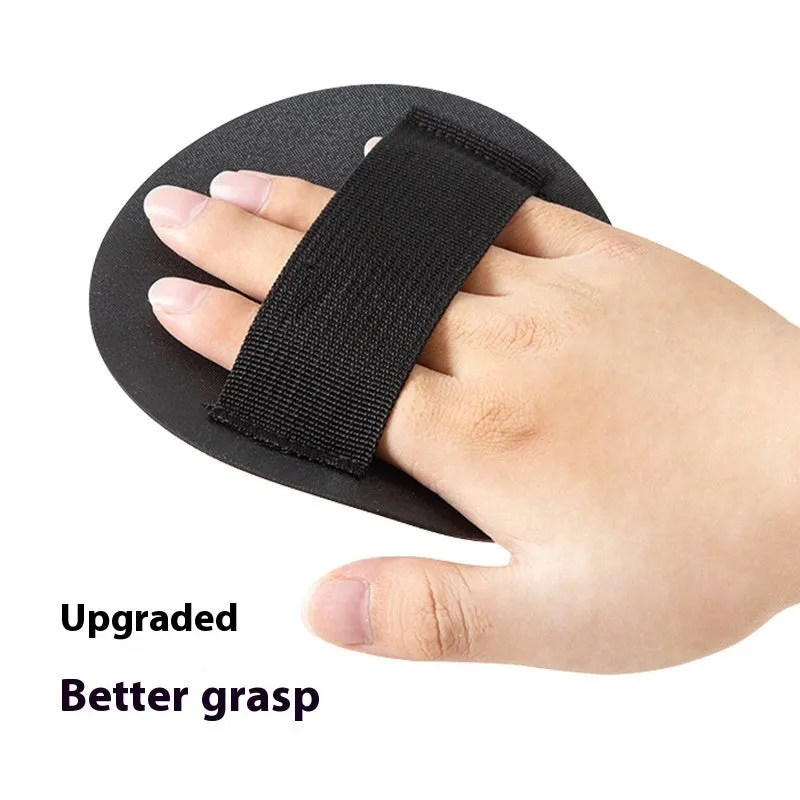 Silicone finger bath gadget with round cake shape and matching towel in lace pattern design