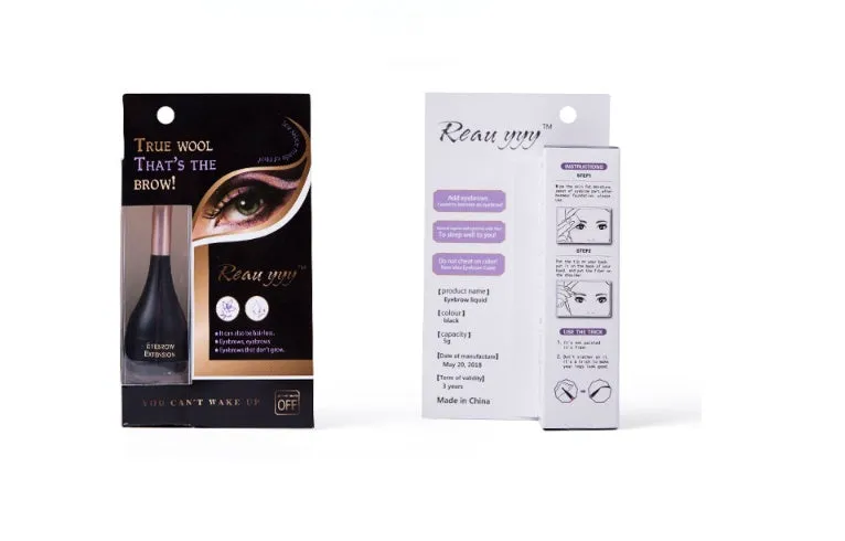 Natural fiber eyebrow and eyelash enhancement cream tube 5g for fuller brows and lashes
