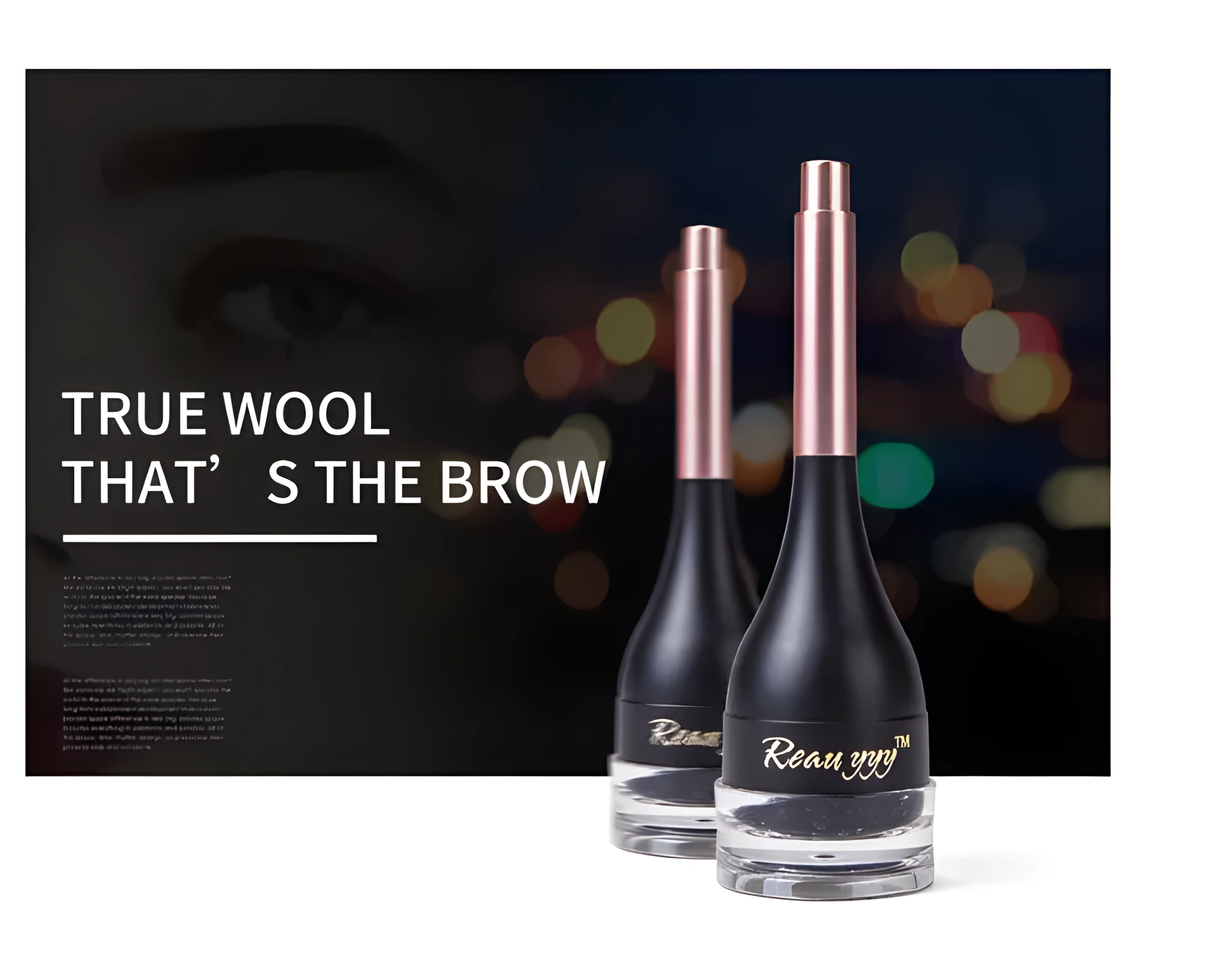 Natural fiber eyebrow and eyelash enhancement cream tube 5g for fuller brows and lashes