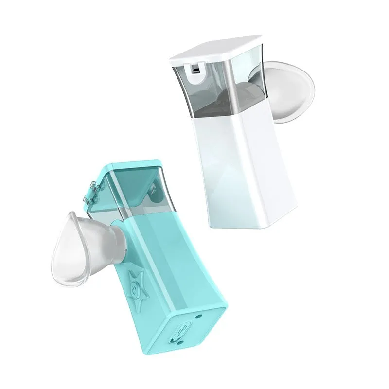 Portable USB nano mist face steamer with 2-in-1 eye and face function in white
