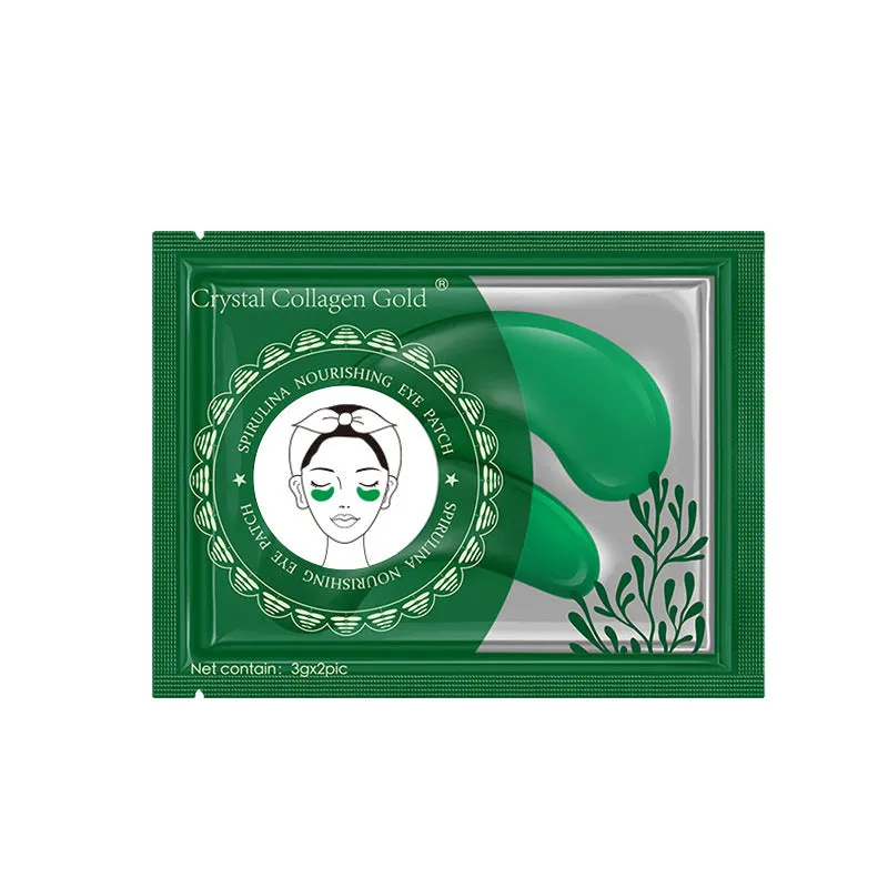 Crystal Collagen gold eye mask sheet in packaging for brightening skin around eyes