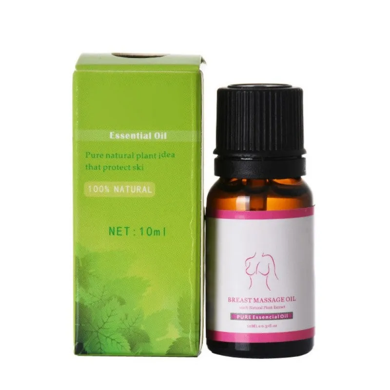 Breast straight oil 10ml in a small bottle for bust contouring serum treatment
