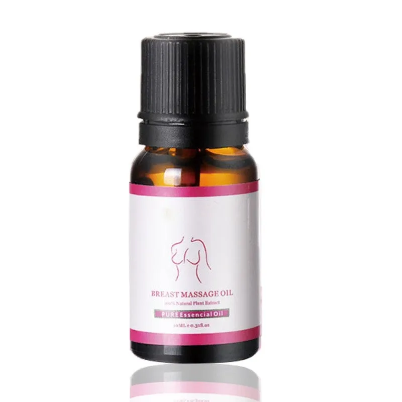 Breast straight oil 10ml in a small bottle for bust contouring serum treatment