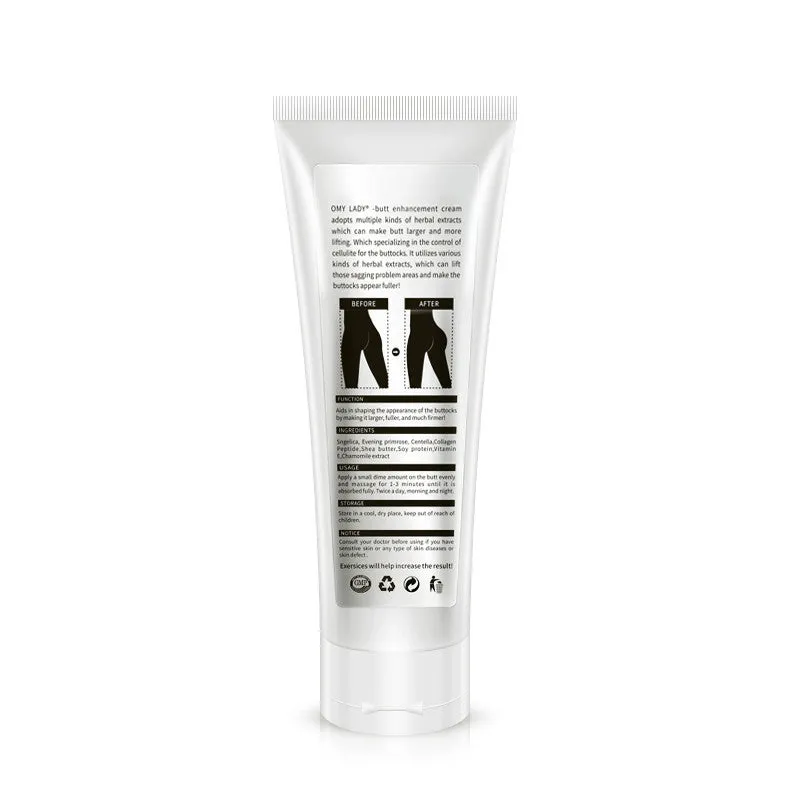 Buttock enhancement cream 100g with plant extracts for lifting and cellulite control