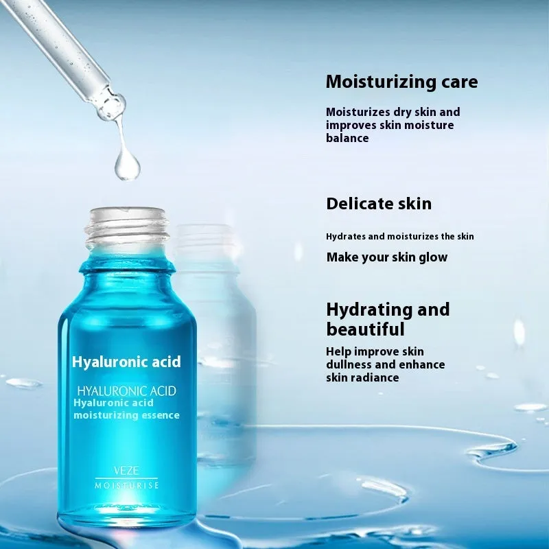Hyaluronic acid facial essence 15ml bottle with hydrating serum for universal skin types