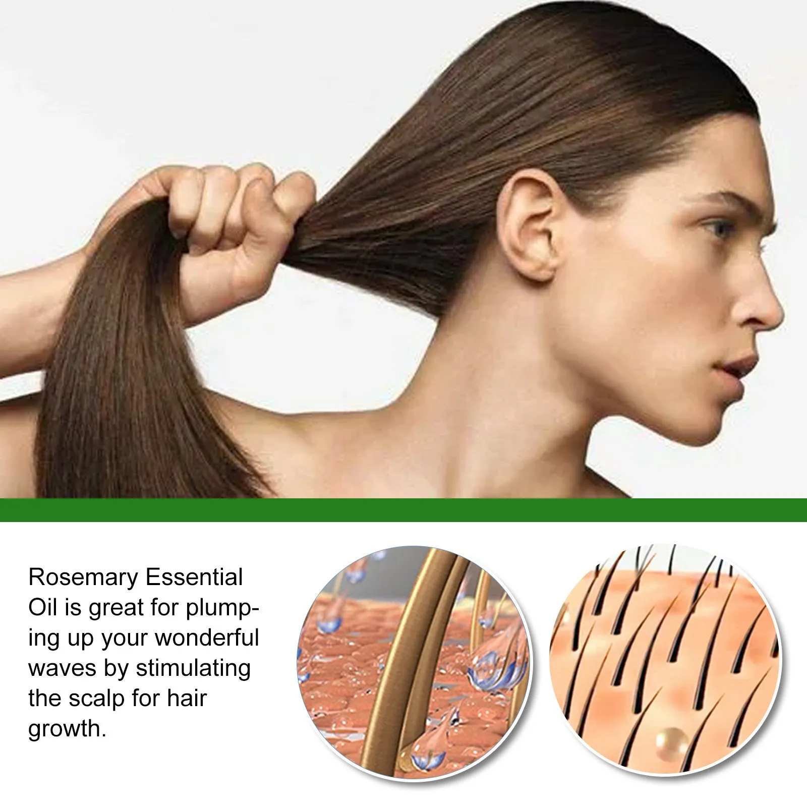 Rosemary hair care essential oil 30ml boxed bottle for anti-loss scalp treatment