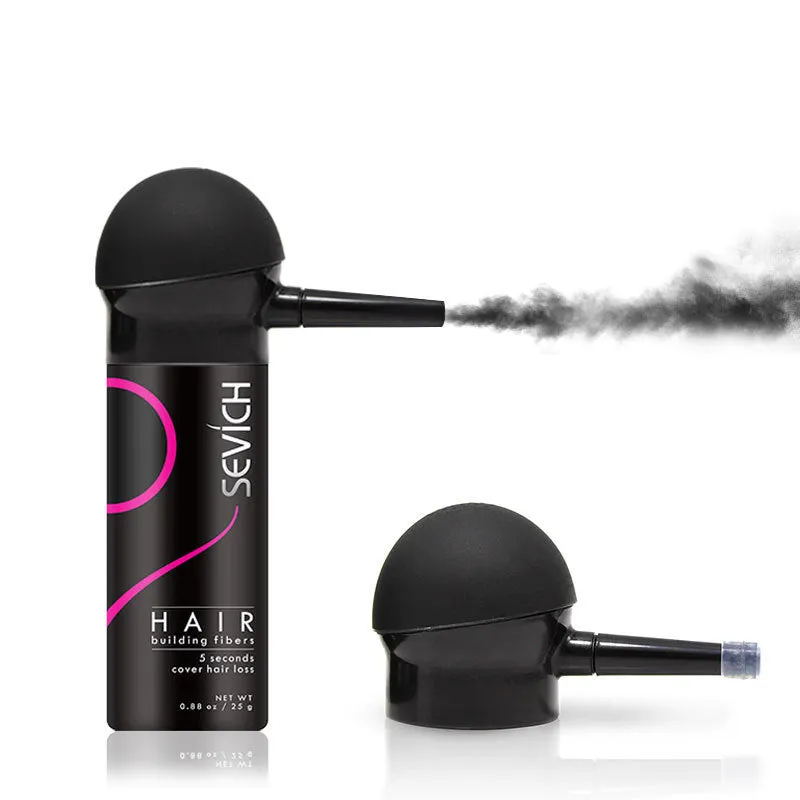 Green hair fiber spray applicator nozzle pump for precise application