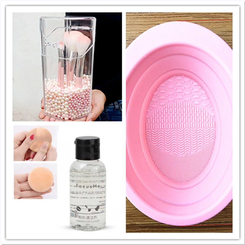 50ml makeup brush cleaning liquid in a compact 9x3x3cm bottle