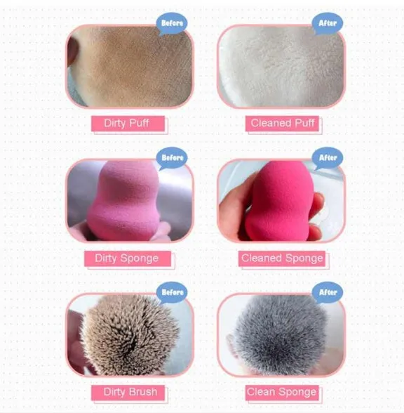 50ml makeup brush cleaning liquid in a compact 9x3x3cm bottle