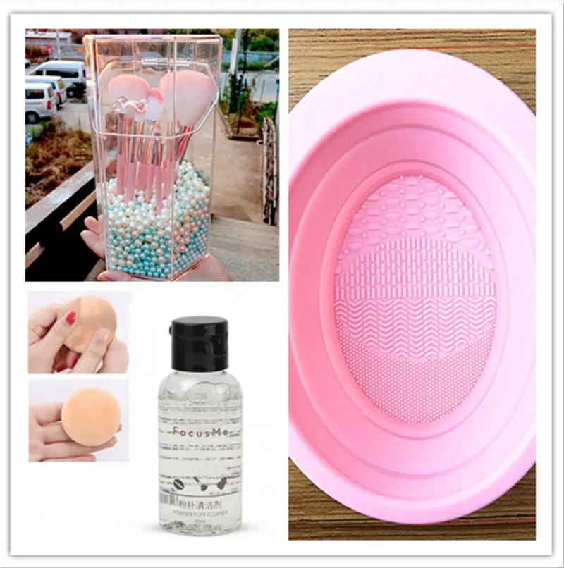 50ml makeup brush cleaning liquid in a compact 9x3x3cm bottle