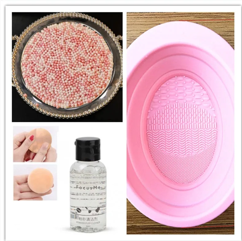 50ml makeup brush cleaning liquid in a compact 9x3x3cm bottle