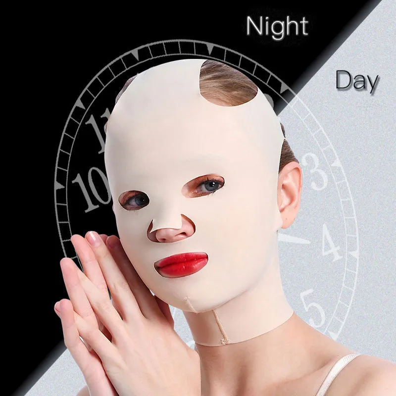 Full face carving mold headgear for skin lifting in skin tone colour one size