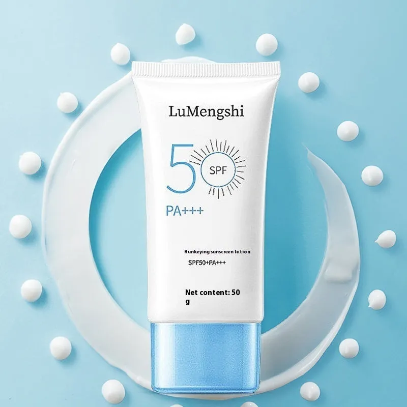 Sunscreen moisturising whitening isolation refreshing cream 50g tube white packaging