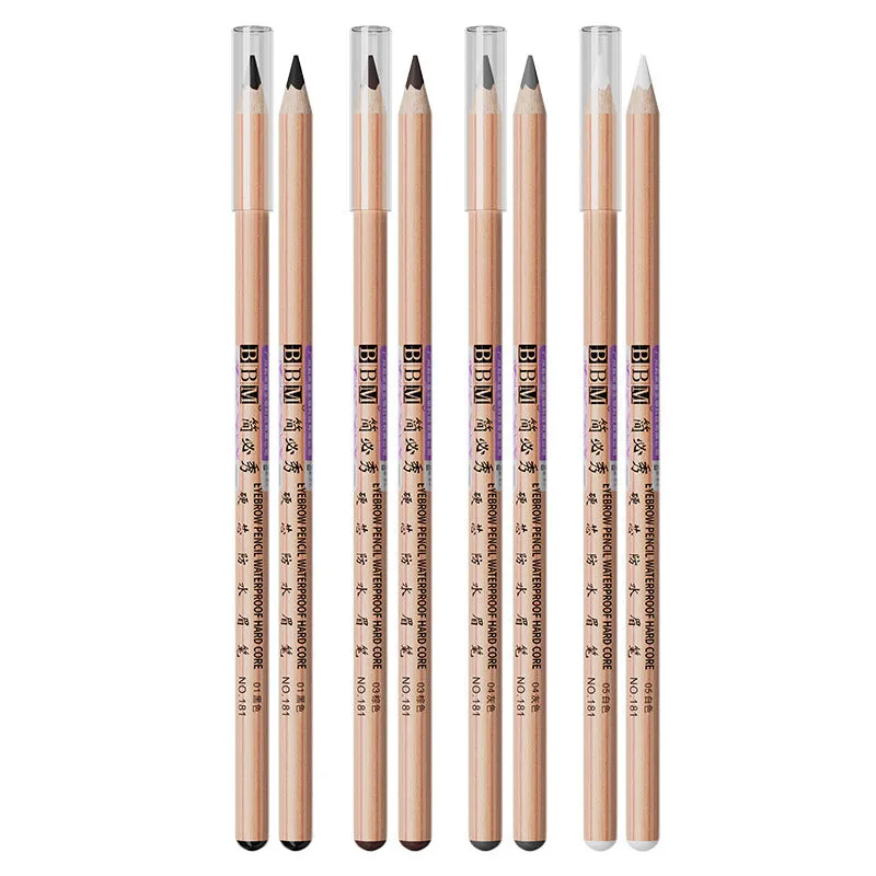 Wild Lines wooden hard core waterproof sweat-proof eyebrow pencil in multiple colour options