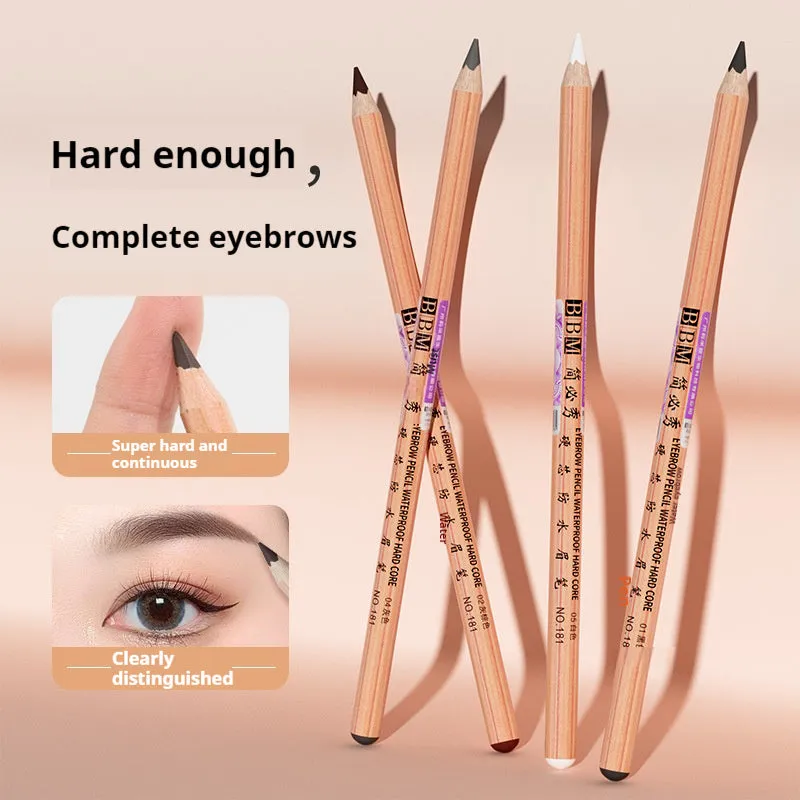 Wild Lines wooden hard core waterproof sweat-proof eyebrow pencil in multiple colour options