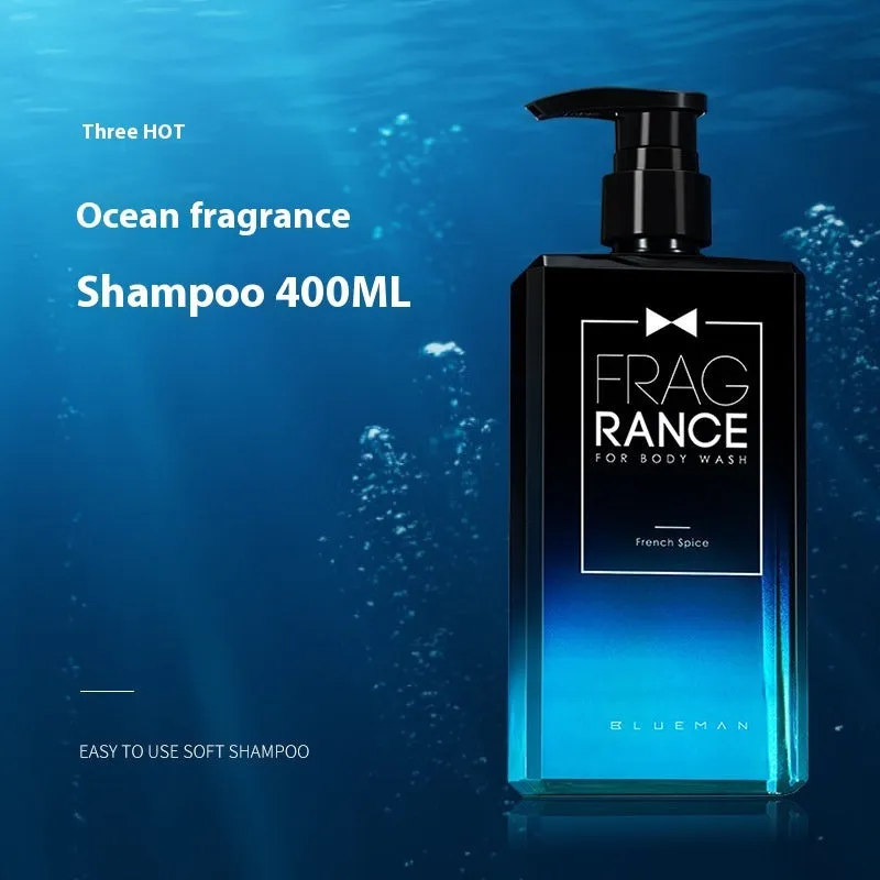 Men's perfume shower gel body moisturizing with loofah test pack and trial kit