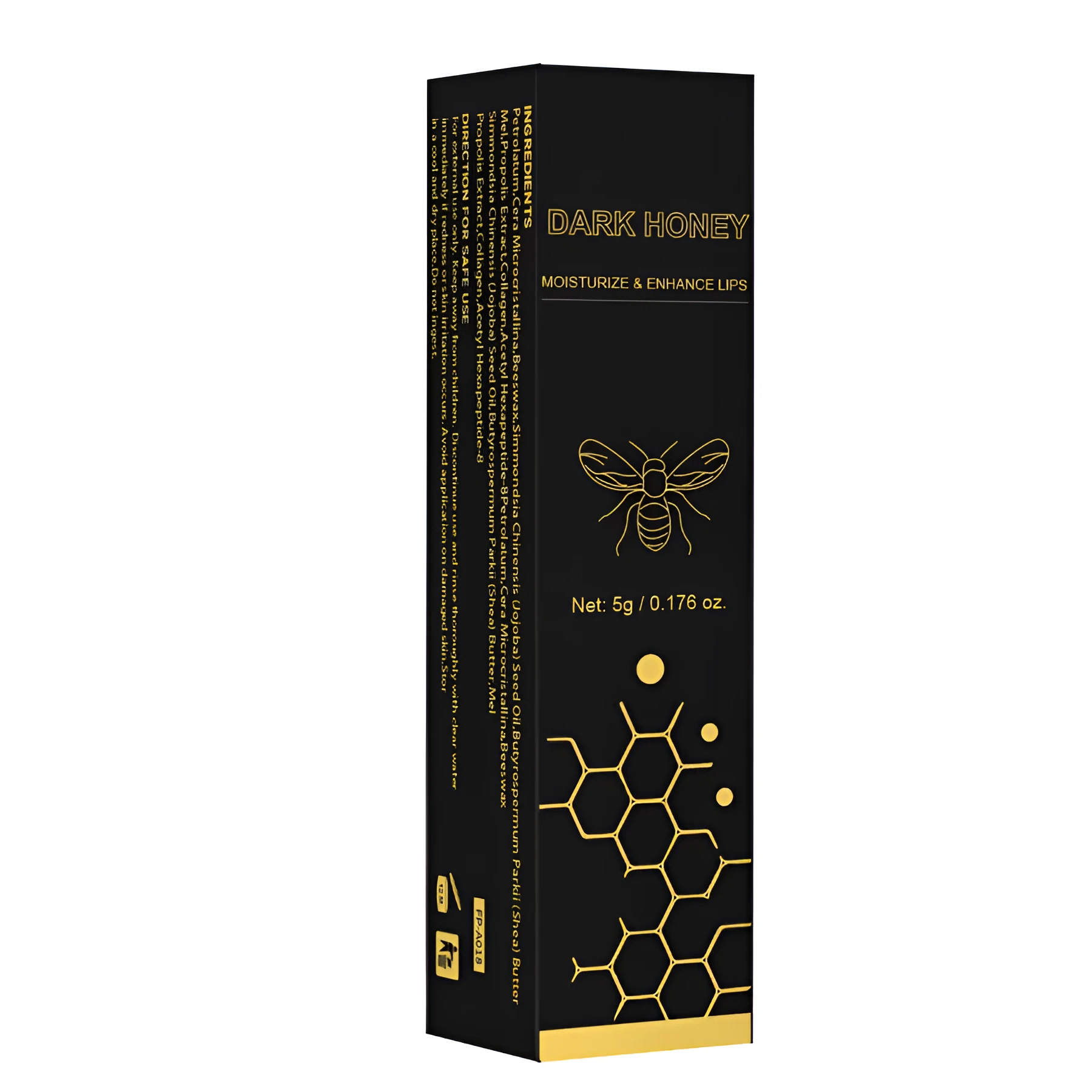 Dark Honey Dark Lipstick 5g cosmetic product with standard specification for universal skin types