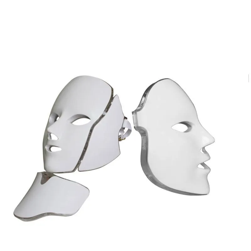 LED color light mask beauty instrument with 7 colours and 4th gear for skin rejuvenation and brightening, 240x240x170mm