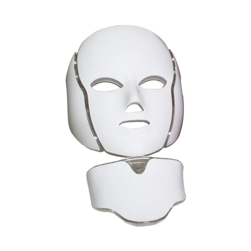 LED color light mask beauty instrument with 7 colours and 4th gear for skin rejuvenation and brightening, 240x240x170mm