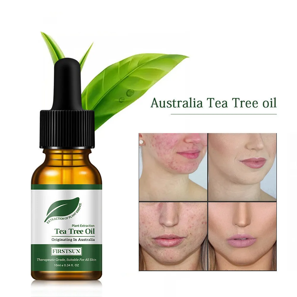 Firstsun Tea Tree Essential Oil 10ML bottle for face moisturising, water-based formula with tea tree