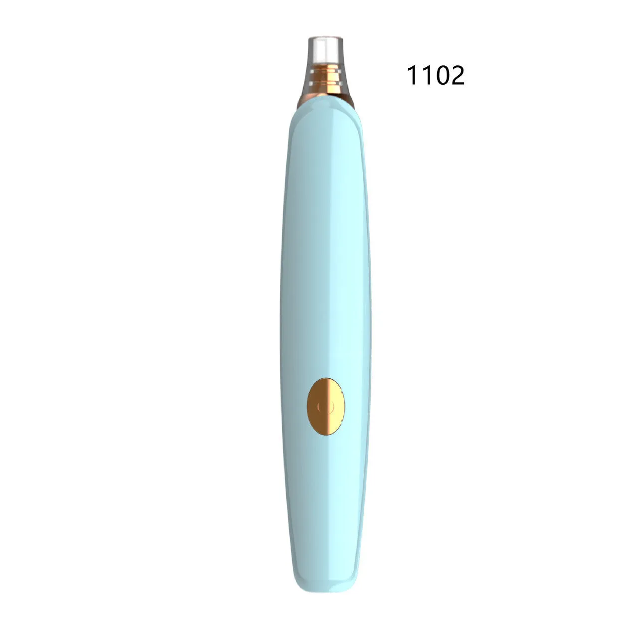 Electric blackhead remover in green with 3 gear suction microcrystalline pore cleaner USB rechargeable