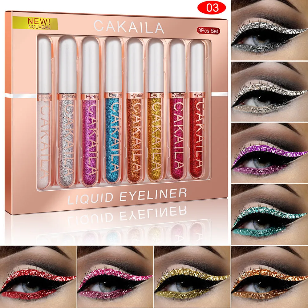 CAKAILA Kakaila 8-color liquid eyeliner set with style options 01, 02, 03 in colour classifications