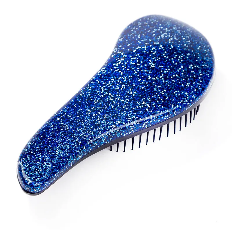 Massage comb anti-static hair brush for all hair types, 14.5cm, in purple