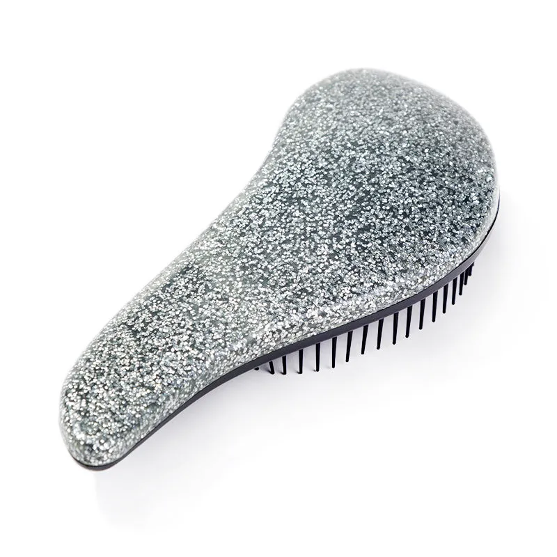 Massage comb anti-static hair brush for all hair types, 14.5cm, in purple