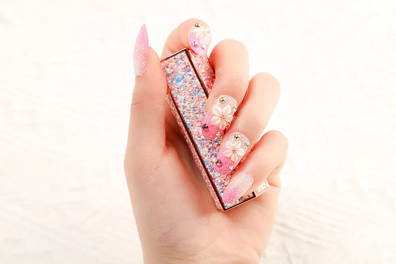 Bridal Wear Armor nail sequins multi-size removable adhesive back 24-28 pieces box with glue