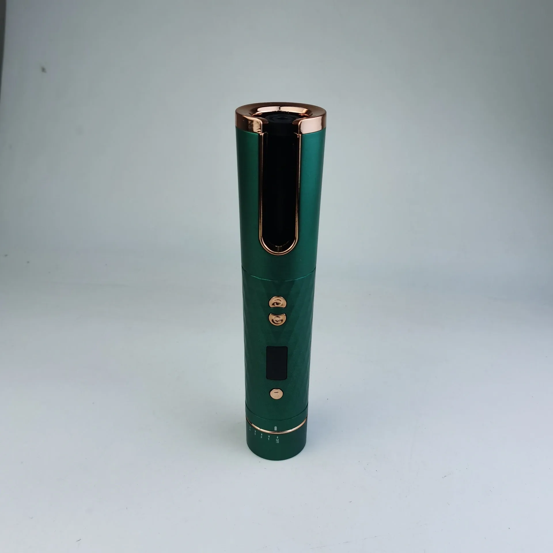 Portable automatic curler with multi-function charging, ABS plastic and aluminium alloy, 22.5x5x5 cm, available in green pink rose red