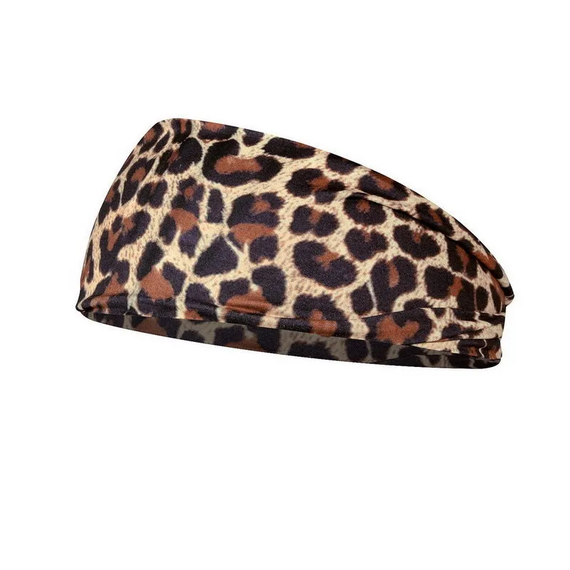 Printed sports yoga fitness sweat-absorbent polyester headband in multiple colour options A-X