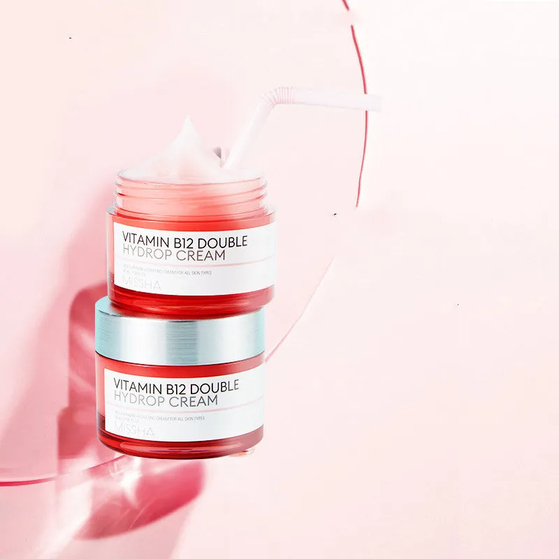 Missha Vitamin B12 Pink Moisturizing Cream 50ml in pink tub with white lid