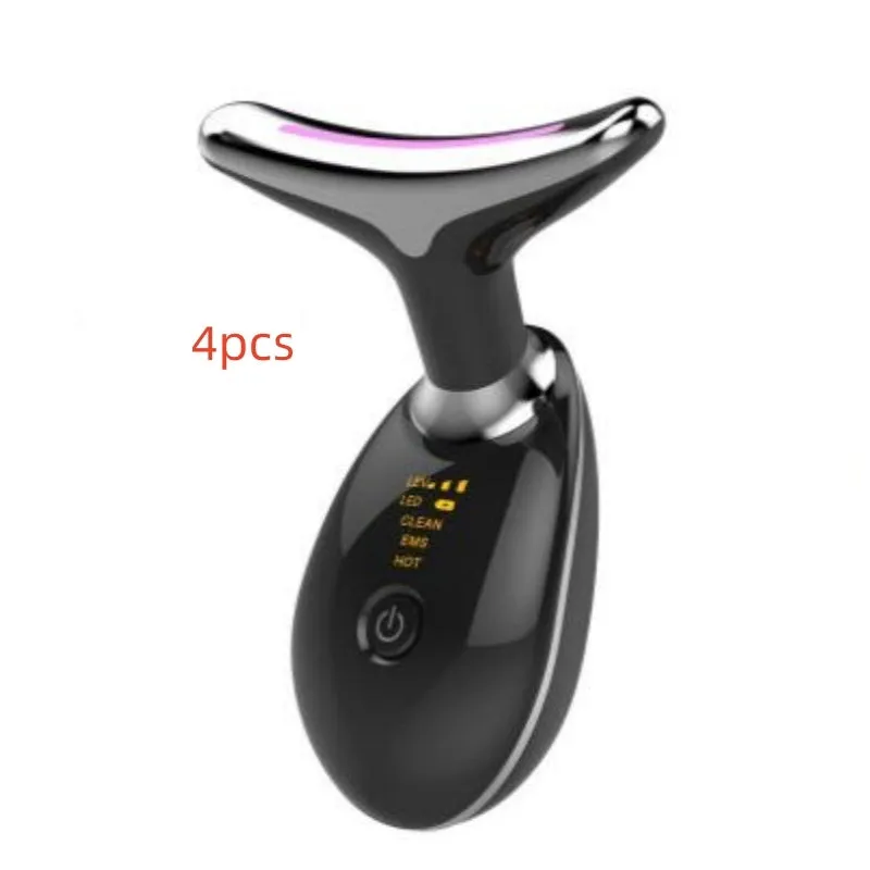 Beauty neck fade care massage instrument with ultrasonic and colour light functions, white English model, 89 x 47 x 120mm
