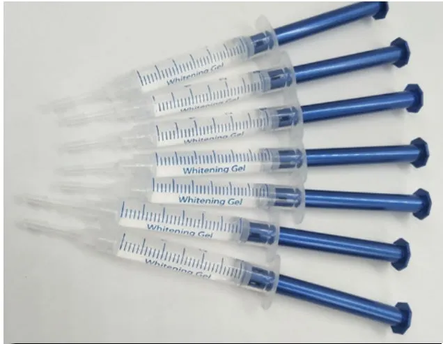 Teeth whitening gel 3ml for cold light treatment in white packaging