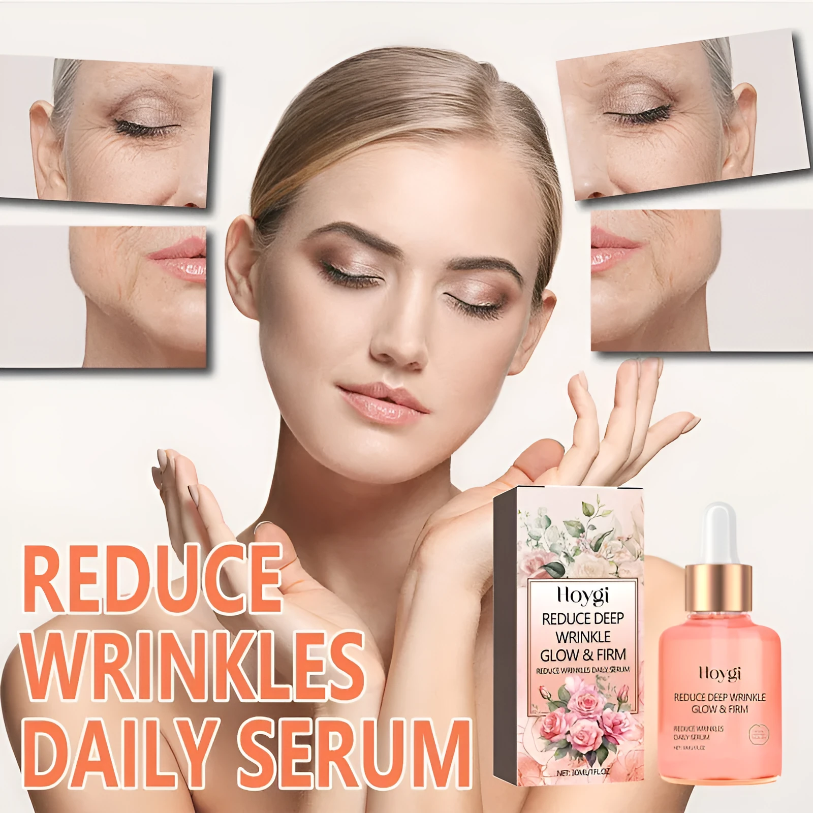 30ml rose essential oil bottle for skin brightening and wrinkle reduction
