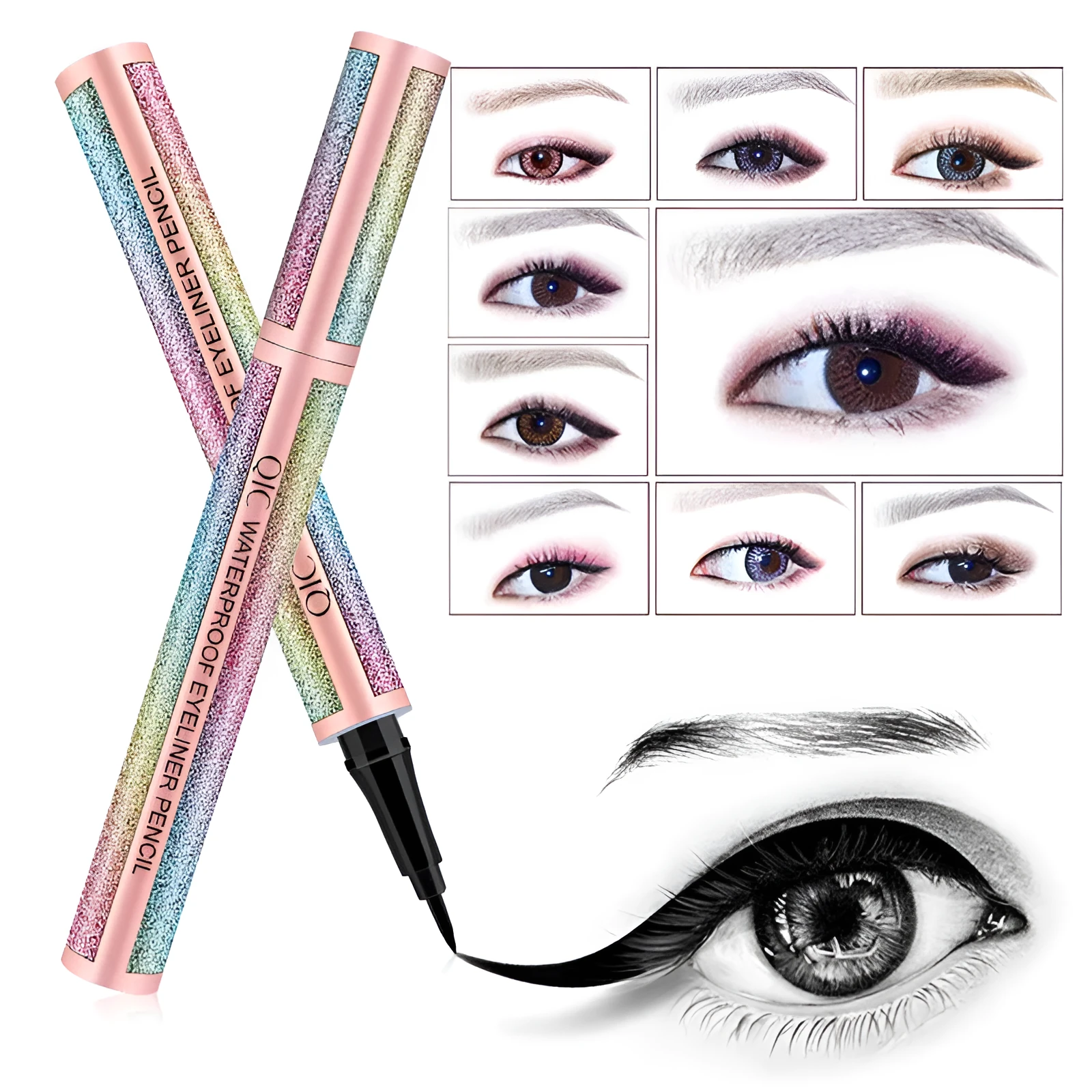 Starry Sky Eyeliner black liquid liner with waterproof and smudge-proof 24-hour formula